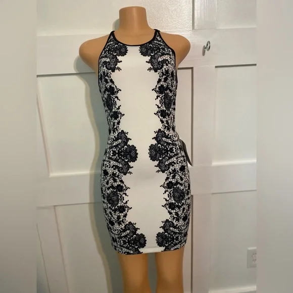 B Darlin Dresses Macys Black And White Floral Dress Poshmark